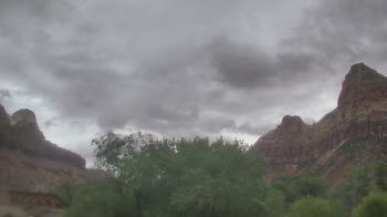 Weather camera view of Zion Canyon Village.