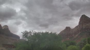 Weather camera view of Zion Canyon Village.