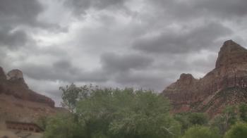 Weather camera view of Zion Canyon Village.
