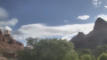 Weather camera view of Zion Canyon Village.