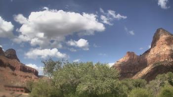 Weather camera view of Zion Canyon Village.