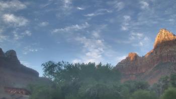 Weather camera view of Zion Canyon Village.