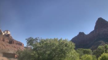 Weather camera view of Zion Canyon Village.