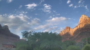 Weather camera view of Zion Canyon Village.