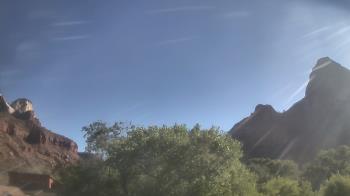 Weather camera view of Zion Canyon Village.