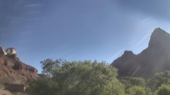 Weather camera view of Zion Canyon Village.