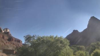 Weather camera view of Zion Canyon Village.