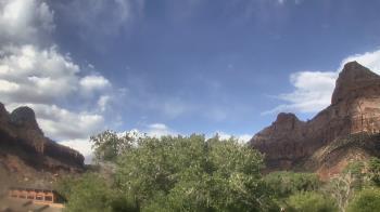 Weather camera view of Zion Canyon Village.