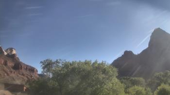 Weather camera view of Zion Canyon Village.