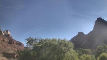 Weather camera view of Zion Canyon Village.