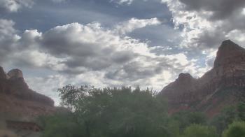 Weather camera view of Zion Canyon Village.