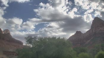 Weather camera view of Zion Canyon Village.