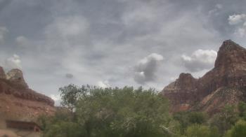 Weather camera view of Zion Canyon Village.