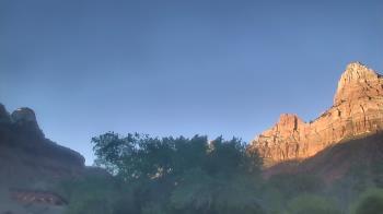 Weather camera view of Zion Canyon Village.
