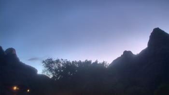 Weather camera view of Zion Canyon Village.