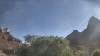 Weather camera view of Zion Canyon Village.
