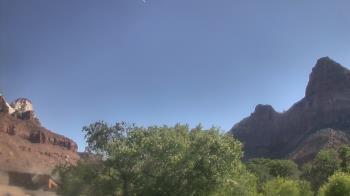 Weather camera view of Zion Canyon Village.