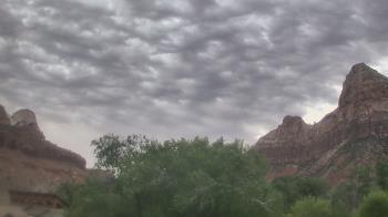 Weather camera view of Zion Canyon Village.