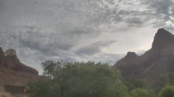 Weather camera view of Zion Canyon Village.