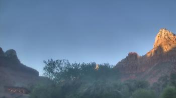 Weather camera view of Zion Canyon Village.