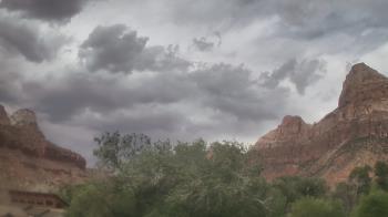 Weather camera view of Zion Canyon Village.