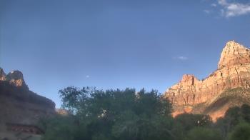 Weather camera view of Zion Canyon Village.