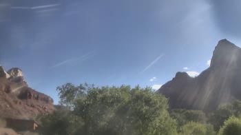 Weather camera view of Zion Canyon Village.