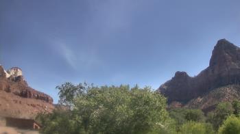 Weather camera view of Zion Canyon Village.