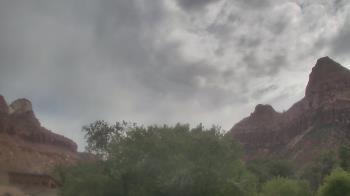 Weather camera view of Zion Canyon Village.