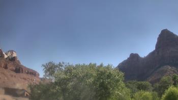 Weather camera view of Zion Canyon Village.