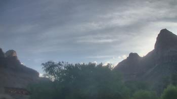 Weather camera view of Zion Canyon Village.