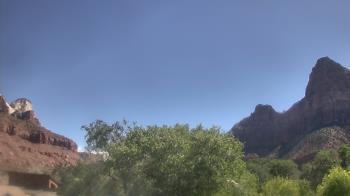 Weather camera view of Zion Canyon Village.