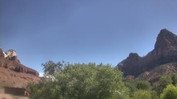 Weather camera view of Zion Canyon Village.