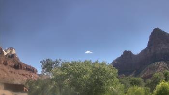 Weather camera view of Zion Canyon Village.