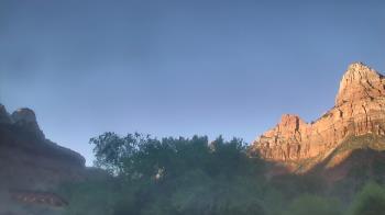 Weather camera view of Zion Canyon Village.