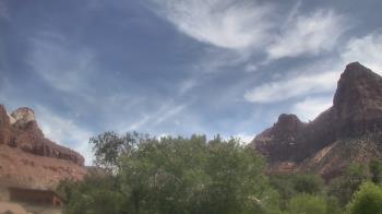 Weather camera view of Zion Canyon Village.