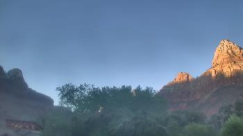 Weather camera view of Zion Canyon Village.