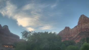 Weather camera view of Zion Canyon Village.