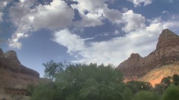 Weather camera view of Zion Canyon Village.