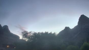 Weather camera view of Zion Canyon Village.