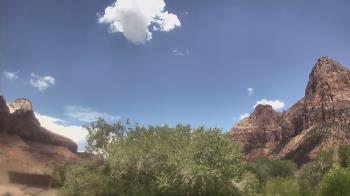 Weather camera view of Zion Canyon Village.