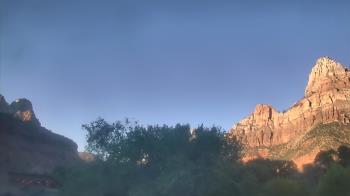 Weather camera view of Zion Canyon Village.