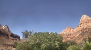 Weather camera view of Zion Canyon Village.