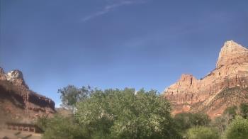 Weather camera view of Zion Canyon Village.