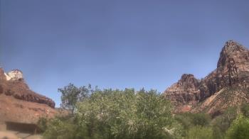 Weather camera view of Zion Canyon Village.