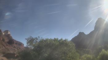 Weather camera view of Zion Canyon Village.