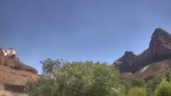 Weather camera view of Zion Canyon Village.