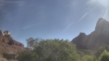 Weather camera view of Zion Canyon Village.