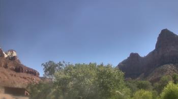 Weather camera view of Zion Canyon Village.