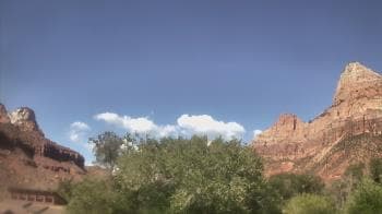 Weather camera view of Zion Canyon Village.